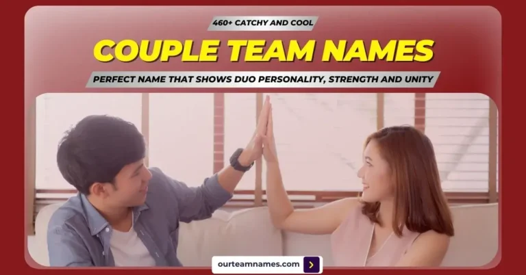 Explore catchy and cool couple team names for married and gaming pairs for beer pong, games, trivia, and crossfit. Discover fun, unique, and competitive duo ideas at ourteamnames.com. #CoupleTeamNames #BeerPong #Games #Trivia #CrossFit
