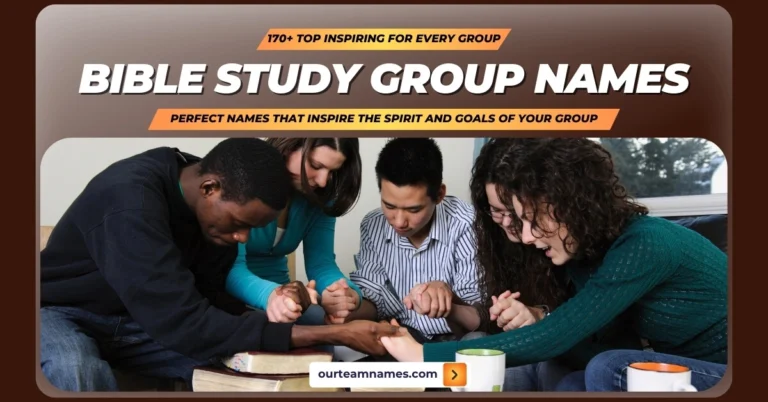 inspiring names for bible study groups at ourteamnames.com, perfect for any group dynamic. #BibleStudy #GroupNames #FaithGroups #ChristianYouth #CreativeNames
